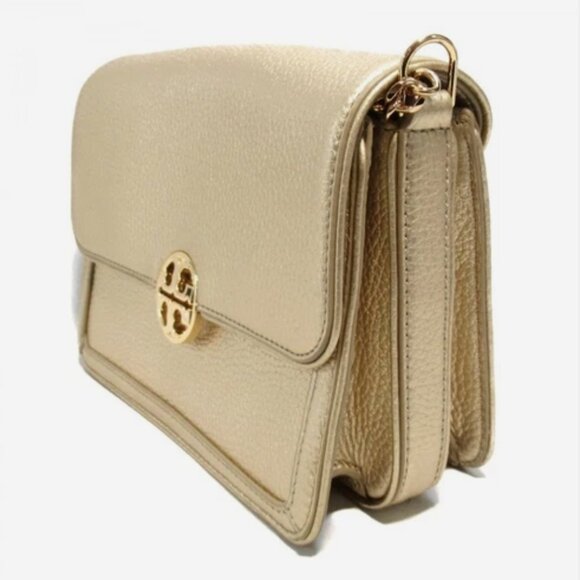 Tory Burch Duet Chain Micro Mini Shoulder Crossbody Bag Gold Hardware - Picture 8 of 8